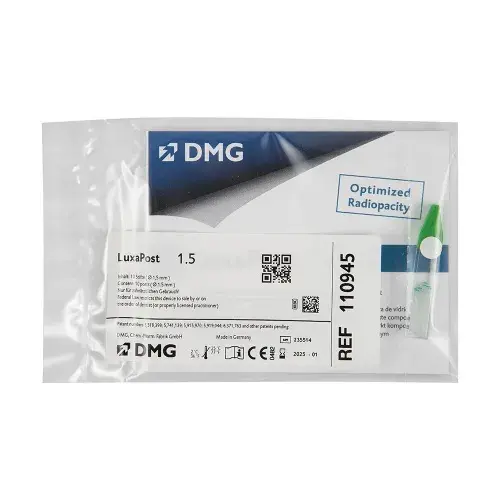 LuxaPost Refill / ЛюксаПост - стекловолоконные штифты 1.5 мм зеленые 110945 (10 шт) DMG