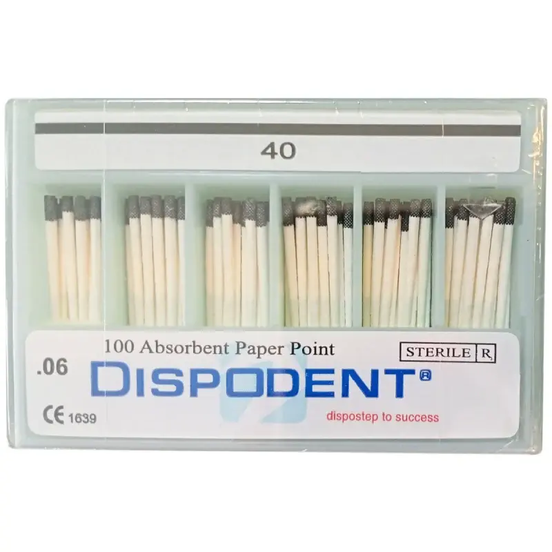 Штифты бумажные абсорбирующие 06 №40 (100 шт) Dispodent