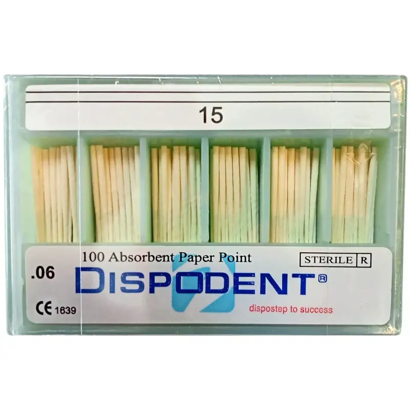 Штифты бумажные абсорбирующие 06 №15 (100 шт) Dispodent